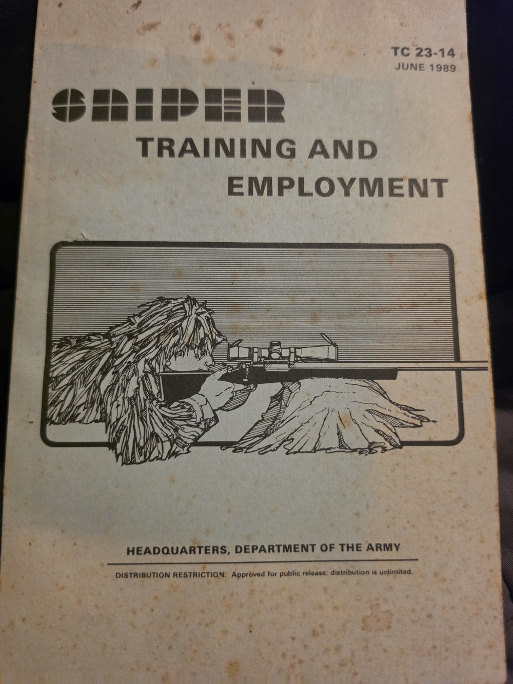 Sniper Training and Employment Manual - Vintage Military Cover